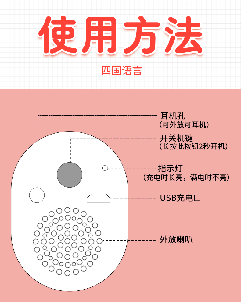 【男用器具】早妃智能感应发音震动拍拍臀 虞姬301527