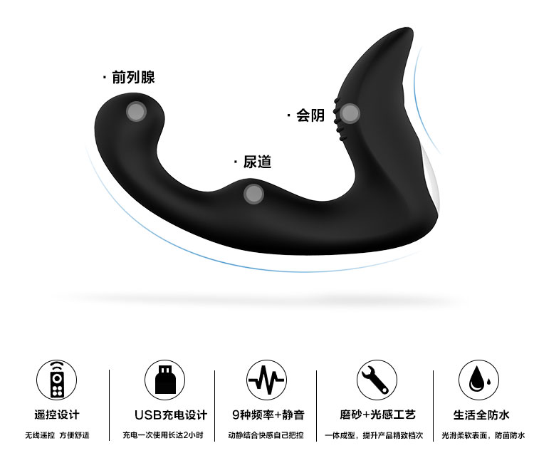 男用器具】男性肛塞前列腺按摩器（SHD-S010-2）LANDY蓝迪 斯汉德206015